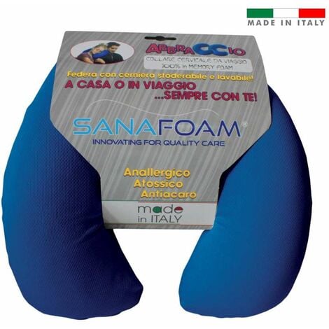 collare cuscino cervicale 100% memory foam - made in italy.