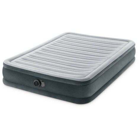 materasso ad una piazza e mezza gonfiabile intex airbed dura-beam pillow  rest classic colore blu