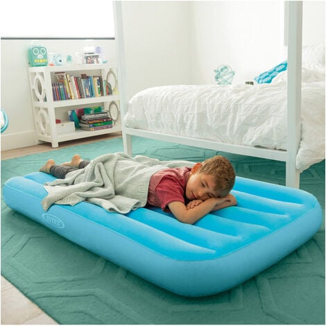 materassino gonfiabile per bambini intex airbed cozy kidz colori assortiti,  88x157x18 cm