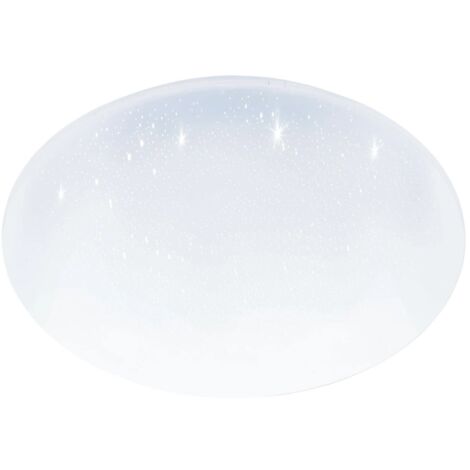 plafoniera led da interno eglo "pogliola-s" bianco effetto stellato 4000k 50cm