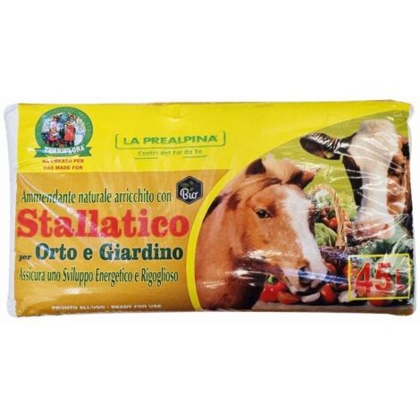 fertilizzante biologico stallatico euroterriflora per orto e giardini 45 litri