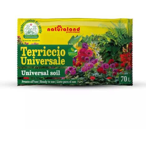 terriccio universale multiuso per piante verdi e fiorite euroterriflora 70 litri