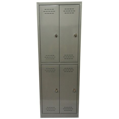SPOGLIATOIO IN METALLO CON 4 ANTE 60 X 40 X H167 CM