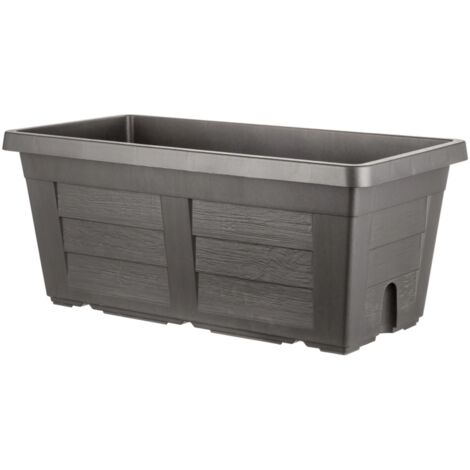 Fiorirera Bama effetto legno 80cm antracite