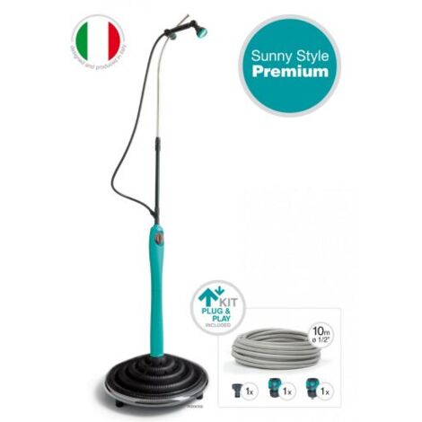 G.F. GF Garden, Doccia Solare Sunny Style, Doccia da Giardino, Piscina, per Esterno, ideale anche in Vacanza e Campeggio, con Miscelatore per acqua calda e fredda,