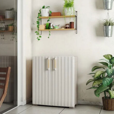 Keter Armadio da Esterno Impermeabile Basso con 1 Ripiano Resistente (1/10)