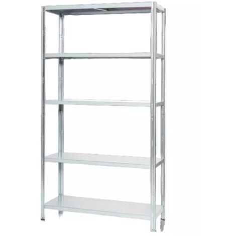 scaffale in metallo 5 ripiani easy system portata 400 kg 100x40x187 cm