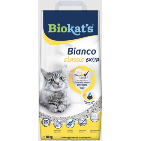 lettiera igienica per gatti biokat's "bianco extra" 10 kg