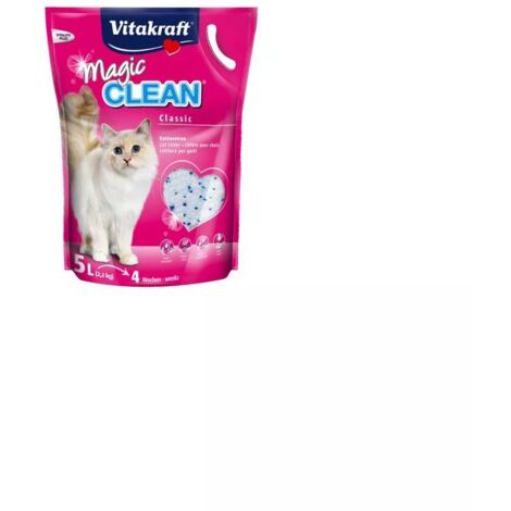 lettiera sabbia gatto silicio vitakraft "magic clean" 5 litri (1/4)