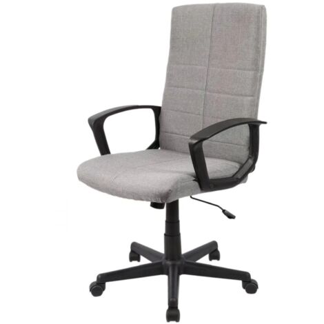sedia da ufficio bellahome "montreal" con braccioli grigia, 59x65x99/109 cm (1/4)