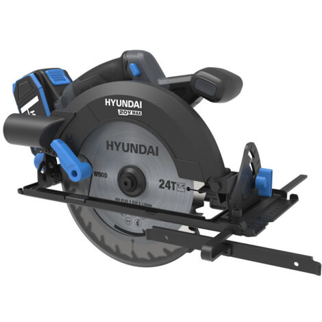 SEGA CIRCOLARE A BATTERIA A MANO 20V TAGLIO 190mm LAMA 24DENTI CS20X-190 HYUNDAI