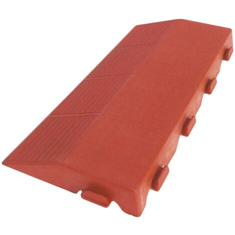 scivolo autobloccante per pavimentazione esterna colore cotto maschio, 205x400x48 mm.