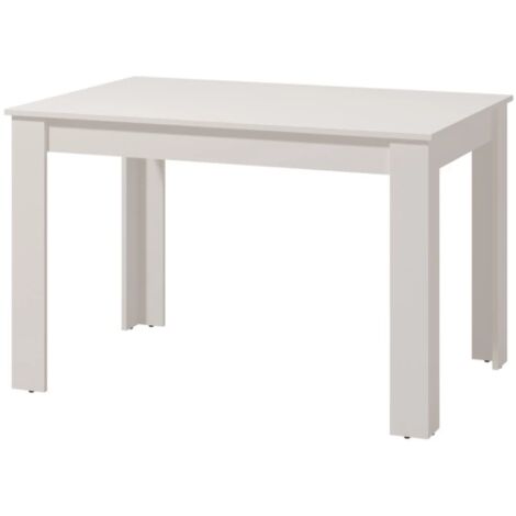 tavolo allungabile bellahome bianco lucido, 120-160x80x76,2 cm