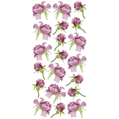 Sticker roses Crearreda adesivo murale frasi famose 15x31 cm