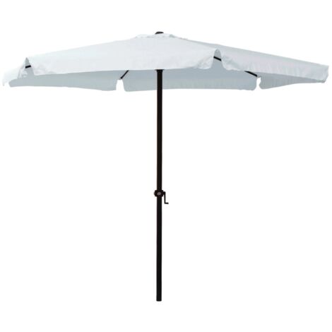Garden Friend Ombrellone tondo 3x2,4h m bianco