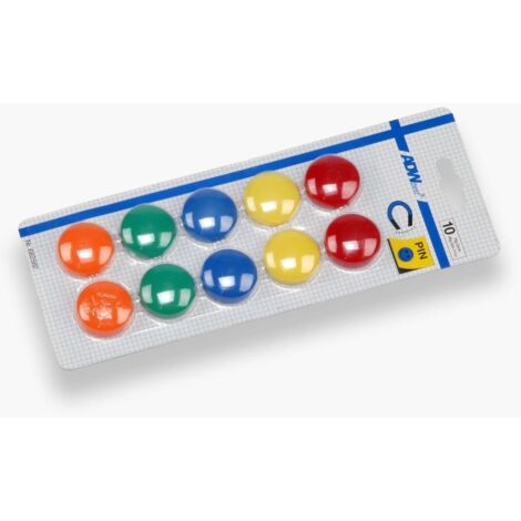 Magneti colori assortiti pezzi 10 - masidef (1/2)