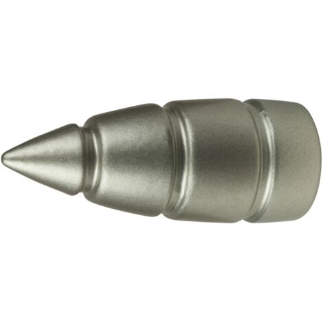 2 pomoli nichel a ogiva terminale per tubo tende diametro 20 mm