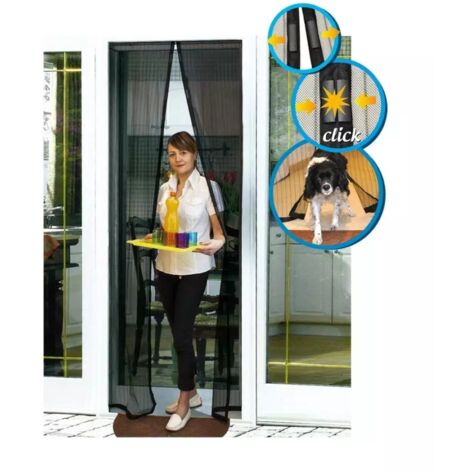 ZANZARIERA BUZZ AWAY PER PORTE 120X220 CM PERAGASHOP ACCESSORI INSETTI CASA GIARDINO