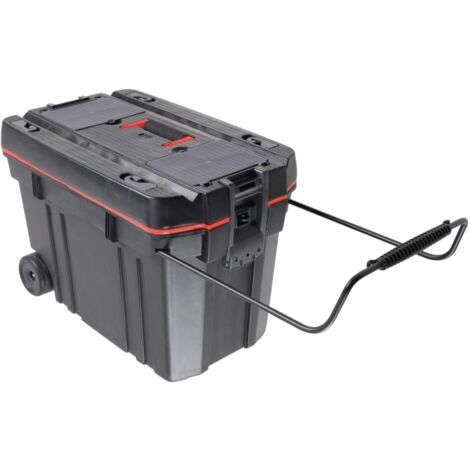 baule portaoggetti valex in plastica con ruote gommate 61x37x42 cm