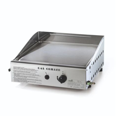 Ompagrill Piastra Di Cottura Plancha Singola a Gas Inox