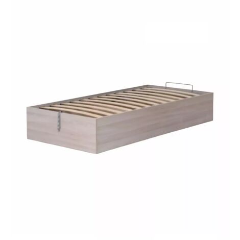letto singolo contenitore "bed box" olmo naturale 90x190 cm