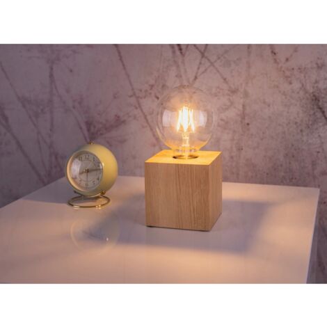 ONLI Lampada da Tavolo Nano in Metallo e Tessuto Color Grigio 6 W