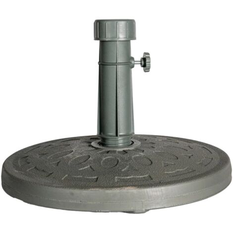 Base per Ombrellone da Giardino in Plastica e Cemento da 11kg