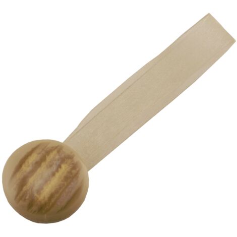 2 clip in plastica magnetic tend 35/24mm per arricciare/decorare le tende - colore sabbia.