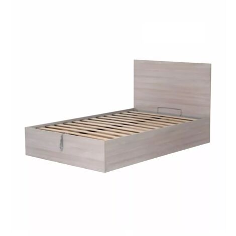letto piazza e mezza contenitore "hi box" olmo naturale 120x190 cm