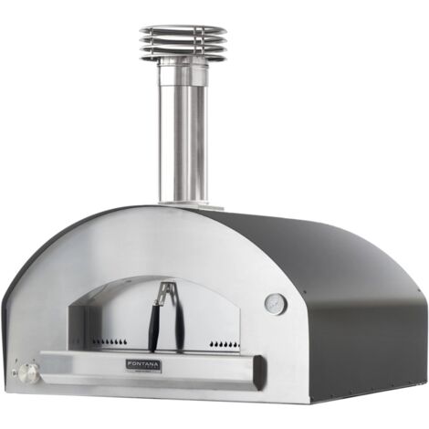 forno pizza a gas fontana "marinara" colore antracite 5 pizze