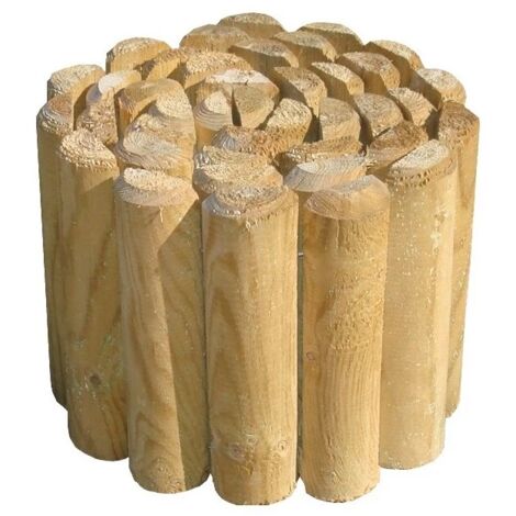 bordatura da giardino in legno di pino per aiuole 200x5x20 cm