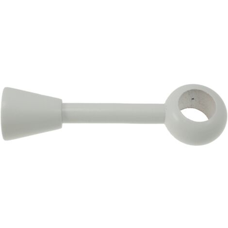 supporto regolabile per bastone ø28mm con viti e tasselli laccato bianco.