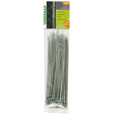 VERDEMAX FASCETTA DENTELLATA AUTOBLOCCANTE 50PZ GRIGIO
