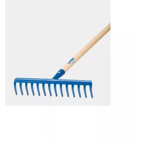 AGEF - RASTRELLO 14 DENTI CURVI MANICO 130CM IN LEGNO GREZZO