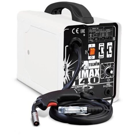 Telwin – Saldatrice a filo animato FLUX MIG/MAG 230V – Amperaggio regolabile 50-120A – Protezione termostatica – Design compatto e maneggevole (1/3)