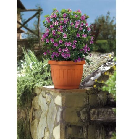 Stefanplast VASO GIARDINO IN PLASTICA TONDO TERRACOTTA VENEZIA PER Stefanplast VASO GIARDINO IN PLASTICA TONDO TERRACOTTA VENEZIA PER