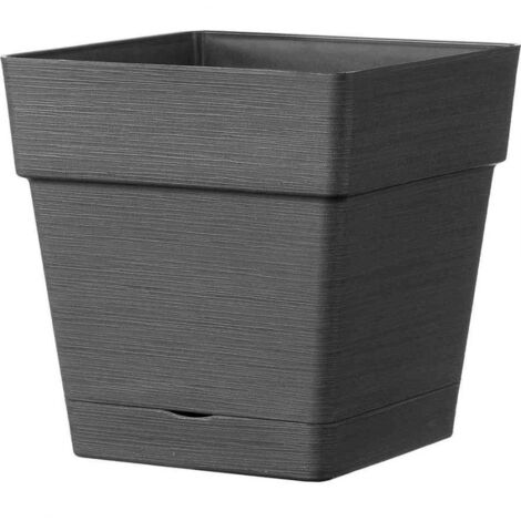 vaso da giardino "casetta save" antracite, 17 cm