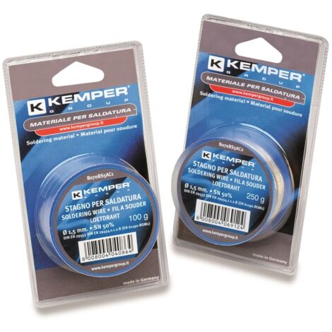 kemper filo di stagno per saldare diametro 1,5 mm 100 gr