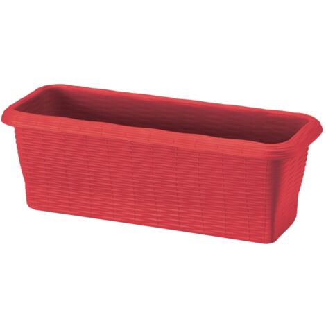 fioriera paglia cm 50 rosso corallo