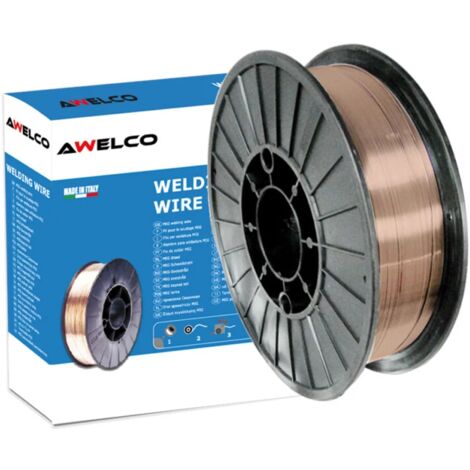 filo per saldatura in acciaio per saldatrici mig a filo bobina diametro 200 mm con filo da 0,6 mm - awelco