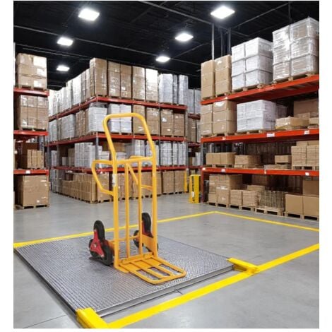 carrello saliscale essenza in acciaio portata 250 kg 56x80x123 cm
