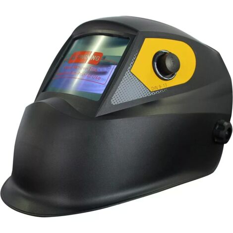Stanley – Maschera per saldare professionale – Filtro automatico DIN 9/13 – Protezione UV/R fino a DIN 16 – Superficie di visione 98x43 mm – Peso 435 gr (1/10)