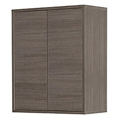 Pensile da bagno sospeso 60x72 cm rovere scuro con 2 ante Mondo 2.0 Feridras (1/6)