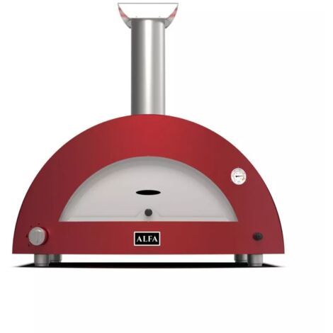 forno pizza a gas alfa "moderno" rosso 3 pizze