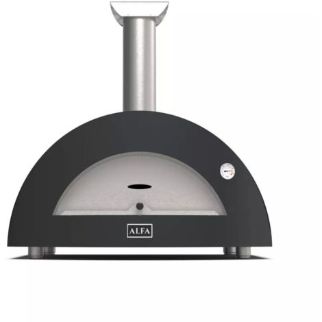 forno pizza a legna alfa "moderno" colore nero 3 pizze
