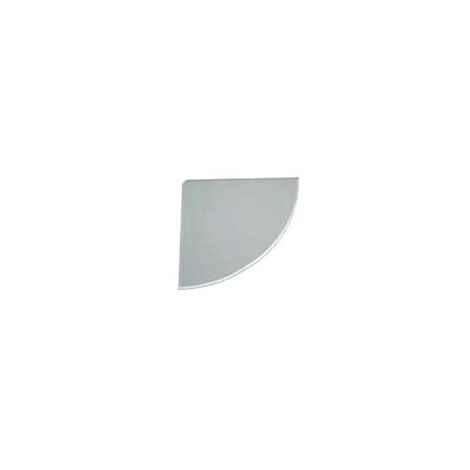 ripiano in vetro ad angolo "float" - 300 x 300 mm.