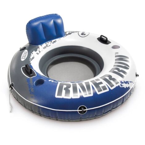 Intex 58825 materassino ciambella gonfiabile con maniglie porta bicchieri e schienale per mare lago piscina