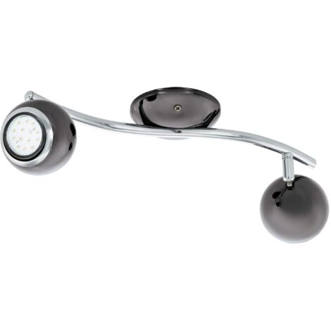 bimeda - barra 2 x 2,5w gu10led  acciaio/nickel (1/5)
