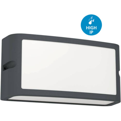 applique led da esterno eglo "camarda" antracite 4000k (1/5)