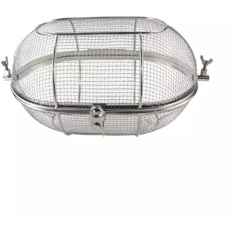 cesto ovale girarrosto per barbecue kamado bono "grande limited" 38x27x16 cm